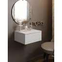 Консоль с бортиком Play Сити 40x18x34 см 1 ящик ЛДСП цвет белый