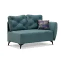 Кушетка Ладья Тиволи 136x89x76 см велюр цвет синий