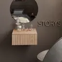 Консоль Storys Сити 40x18x34 см 1 ящик ЛДСП цвет дуб сонома
