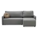 Диван Ладья Леман 221x90x157 см рогожка цвет серый