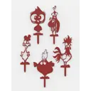 Фигура садовая Куры Мастерская уюта зонт сталь 39 см 20 см красный