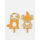 Фигура садовая Собака и кошка Мастерская уюта зонт сталь 29 см 16 см