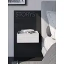 Тумба с бортиком Storys Сити 40x18x34 см 1 ящик ЛДСП цвет белый