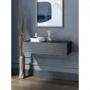 Тумба с выдвижными ящиками Play Сиена 75x18x34 см 1 ящик ЛДСП цвет черный