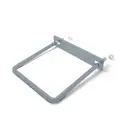 Хомут оцинкованный для столба Ювента 40x20 мм ППК RAL7024 графит 3шт