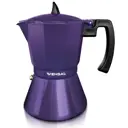 Гейзерная кофеварка Vensal VS3203VT 450 мл 9 чашек литой алюминий цвет фиолетовый