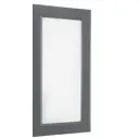 Фасад со стеклом Мегион 39.7x76.5 см Delinia ID МДФ цвет темно-серый