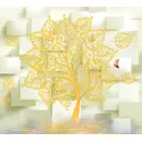 Фотообои флизелиновые DeliceDecor Exclusive Collection 300x270 см И 652 Золотое дерево