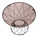 Журнальный столик круглый Ilwi MBL-W-TL-V-1-С/1/3, 58x58 см коричневый