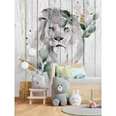 Фотообои флизелиновые Postermarket 200x260 см WM-169NW Лев