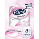 Туалетная бумага PAPIA PURE&SOFT 5068101 пятислойная 4 шт