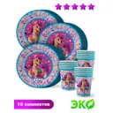 Набор одноразовой посуды ND Play My Little Pony-2 36 предметов 18 персон бумага цвет разноцветный