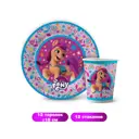 Набор одноразовой посуды ND Play My Little Pony-2 12 предметов 6 персон бумага цвет разноцветный
