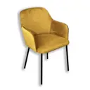 Кухонный стул Estente Harold 80x50x50 см велюр цвет горчичный
