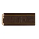 Плинтус потолочный Decomaster 173-1 полистирол, коричневый, 57x57x2000 мм