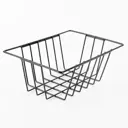 Корзина Ilwi 27x10x18 см металл цвет черный