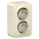 Розетка двойная Schneider Electric Blanca BLNRA010212 с заземлением цвет молочный