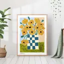 Постер 28 картин "Букет желтых цветов" 50x40 см