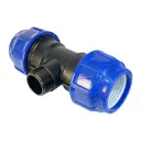 Тройник ПНД Valfex 1 1/2"x50x50 мм наружная резьба