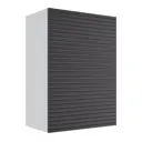 Навесной шкаф Play Венеция 50x82x28 см МДФ цвет черный