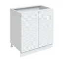 Напольный шкаф Play Венеция 80x82x57 см МДФ цвет белый