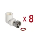 Уголок Valtec VTp.758.0.02004 20x1/2" мм полипропилен 8 шт.