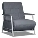 Кресло-кровать Plams Мюнхен 89x97x55 см велюр цвет темно-серый
