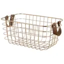 Корзина Bergenson bjorn 31.3x15x20 см железо цвет золотистый