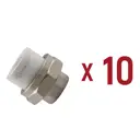 Муфта комбинированная Aqualink 1/2"x20 мм ВП-ВР полипропилен 10 шт k16618