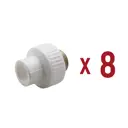 Муфта комбинированная Aqualink 3/4"x20 мм ВП-НР полипропилен 8 шт k16662