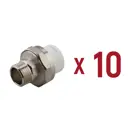 Муфта комбинированная Aqualink 1/2"x20 мм ВП-НР полипропилен 10 шт k16693