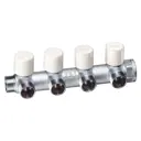 Коллектор Far на 4 выхода 1"x1/2" евроконус латунь