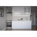 Кухонный гарнитур Сурская мебель Валерия 058 200x234x47.8 см ЛДСП цвет белый глянец