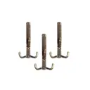 Крючок мебельный большой Н5605 брашированная античная бронза Стразы 3 шт.