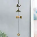 Музыка ветра "Дракон и монета" 3 колокольчика 30 см