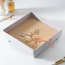 Подставка для мелочей "Квадрат" серая 24.8x24.8x7.2 см