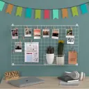 Органайзер-решетка мудборд GoodMood 100x60 см белый с 4 креплениями