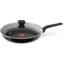 Сковорода с крышкой Tefal Easy Plus 04206928 28 см с антипригарным покрытием