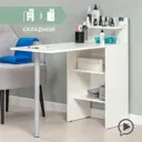 Маникюрный стол складной Моби МО.КМ.12.104.00.00 45x93x98 см ЛДСП цвет белый шагрень