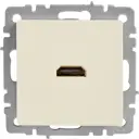Розетка HDMI встраиваемая IEK Brite РHDMI-0-БрКр цвет бежевый