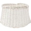 Корзина под елку белая ротанг D60см H28см