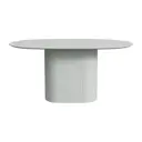 Обеденный стол овальный Ellipse Furniture Type 160x75x95 см дерево цвет белый