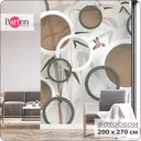 Фотообои флизелиновые Bartonwall 200x270 см Круги Бамбук N024-B