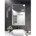 Зеркало интерьерное в алюминиевой раме настенное ONE Mirror 110x70 см белое