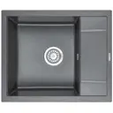 Врезная мойка Krona КА-00006887 60x50x20 см кварц цвет графитовый