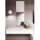 Зеркало интерьерное в алюминиевой раме настенное ONE Mirror 130x40 см белое
