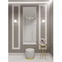 Зеркало интерьерное в алюминиевой раме настенное ONE Mirror 180x70 см белое