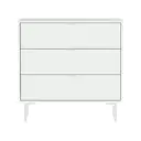 Комод Ellipse furniture Hub 3 ящика 91x49x89.6 см МДФ цвет белый