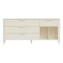 Тумба напольная Ellipse furniture Type 4 ящика 178x51x80 см МДФ цвет молочный