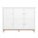 Шкаф распашной Ellipse furniture 167x126x47 см МДФ цвет белый
